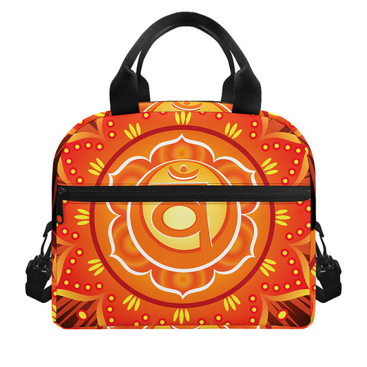 Swadhisthana Chakra Mandala Print Insulated Lunch Bag