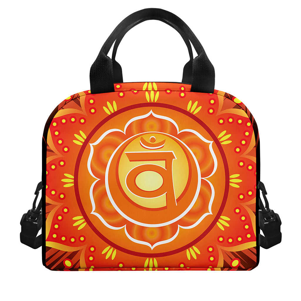 Swadhisthana Chakra Mandala Print Insulated Lunch Bag