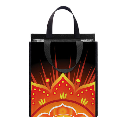 Swadhisthana Chakra Mandala Print Insulated Lunch Tote