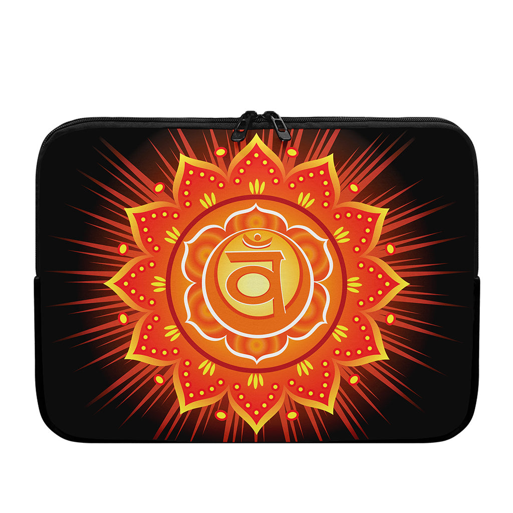 Swadhisthana Chakra Mandala Print Laptop Sleeve