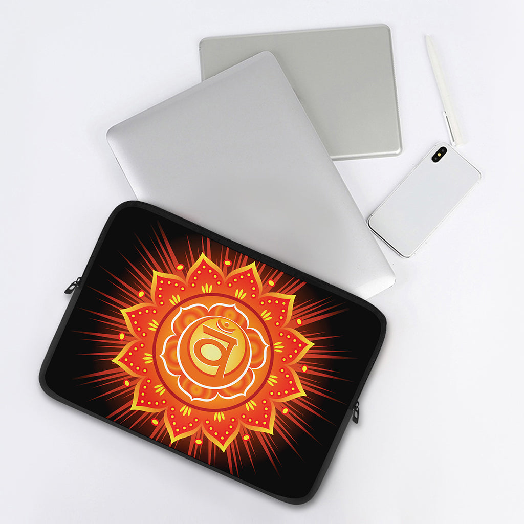Swadhisthana Chakra Mandala Print Laptop Sleeve