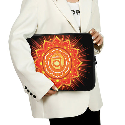 Swadhisthana Chakra Mandala Print Laptop Sleeve