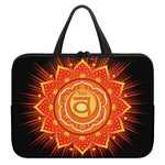 Swadhisthana Chakra Mandala Print Laptop Sleeve With Handle