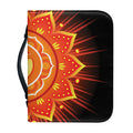 Swadhisthana Chakra Mandala Print Leather Bible Cover