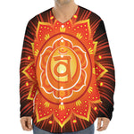 Swadhisthana Chakra Mandala Print Long Sleeve Baseball Jersey