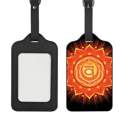 Swadhisthana Chakra Mandala Print Luggage Tag