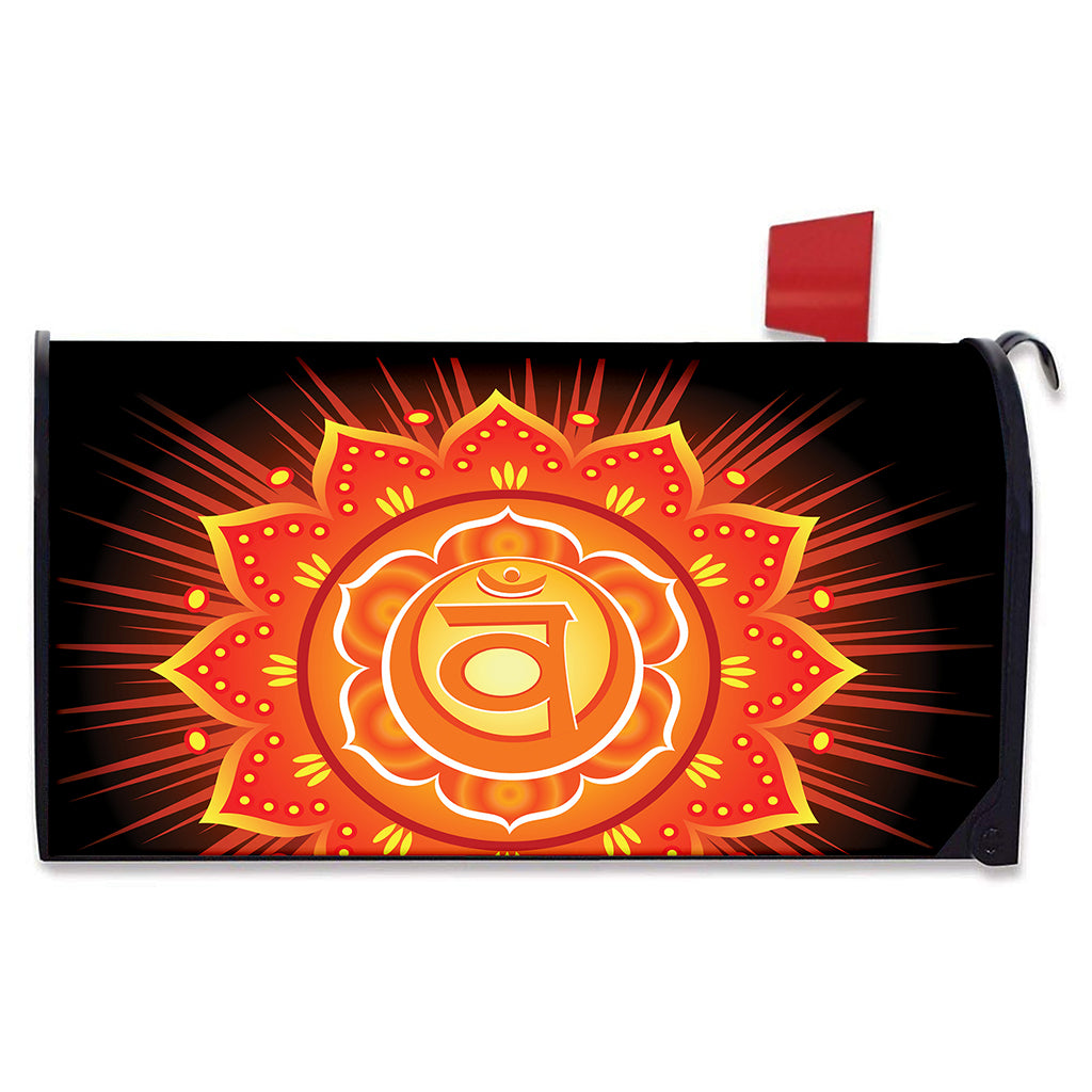 Swadhisthana Chakra Mandala Print Mailbox Cover