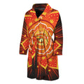 Swadhisthana Chakra Mandala Print Men's Bathrobe