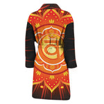 Swadhisthana Chakra Mandala Print Men's Bathrobe