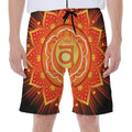 Swadhisthana Chakra Mandala Print Men's Beach Shorts