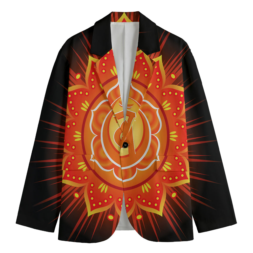 Swadhisthana Chakra Mandala Print Men's Blazer