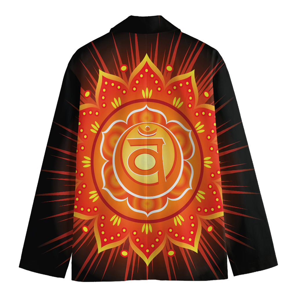 Swadhisthana Chakra Mandala Print Men's Blazer