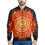 Swadhisthana Chakra Mandala Print Men's Bomber Jacket