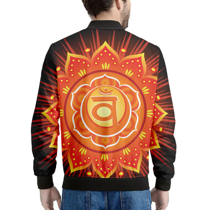 Swadhisthana Chakra Mandala Print Men's Bomber Jacket