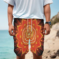Swadhisthana Chakra Mandala Print Men's Cargo Shorts
