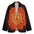 Swadhisthana Chakra Mandala Print Men's Cotton Blazer