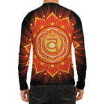 Swadhisthana Chakra Mandala Print Men's Long Sleeve Rash Guard