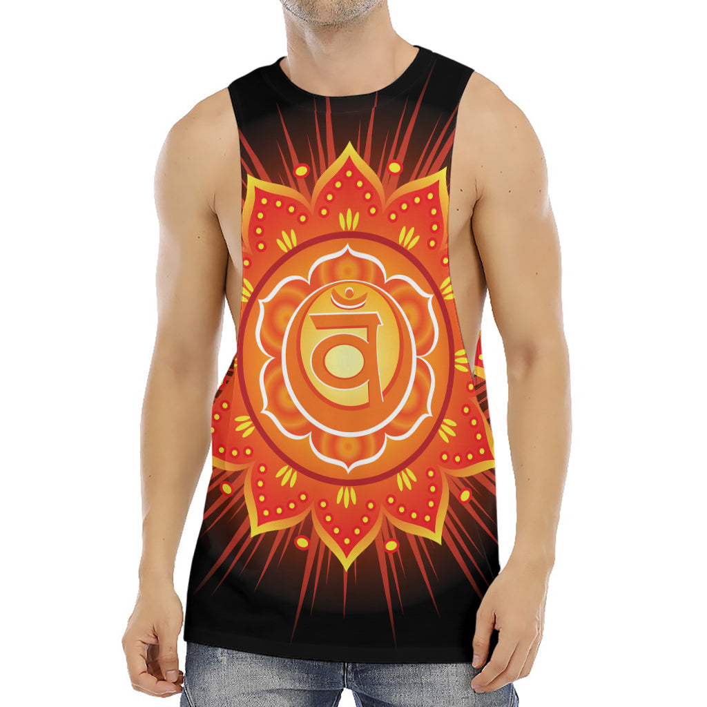 Swadhisthana Chakra Mandala Print Men's Muscle Tank Top