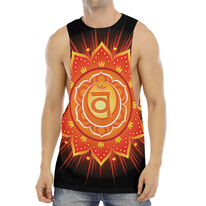 Swadhisthana Chakra Mandala Print Men's Muscle Tank Top