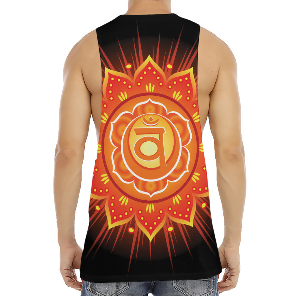 Swadhisthana Chakra Mandala Print Men's Muscle Tank Top