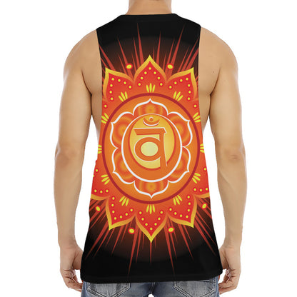 Swadhisthana Chakra Mandala Print Men's Muscle Tank Top