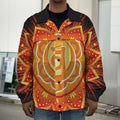 Swadhisthana Chakra Mandala Print Men's Shirt Jacket