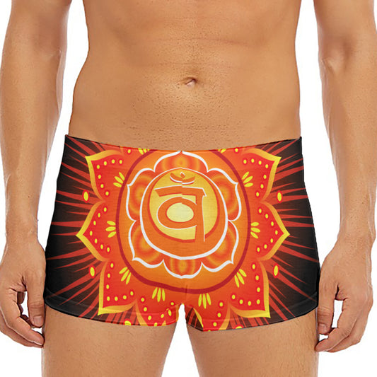Swadhisthana Chakra Mandala Print Men's Short Boxer Briefs