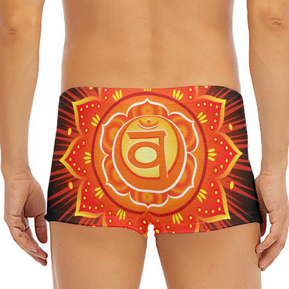 Swadhisthana Chakra Mandala Print Men's Short Boxer Briefs