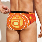 Swadhisthana Chakra Mandala Print Men's Swim Briefs