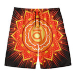 Swadhisthana Chakra Mandala Print Men's Swim Trunks