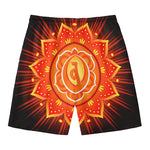 Swadhisthana Chakra Mandala Print Men's Swim Trunks