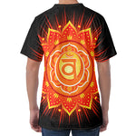 Swadhisthana Chakra Mandala Print Men's Velvet T-Shirt