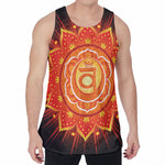 Swadhisthana Chakra Mandala Print Men's Velvet Tank Top