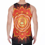 Swadhisthana Chakra Mandala Print Men's Velvet Tank Top