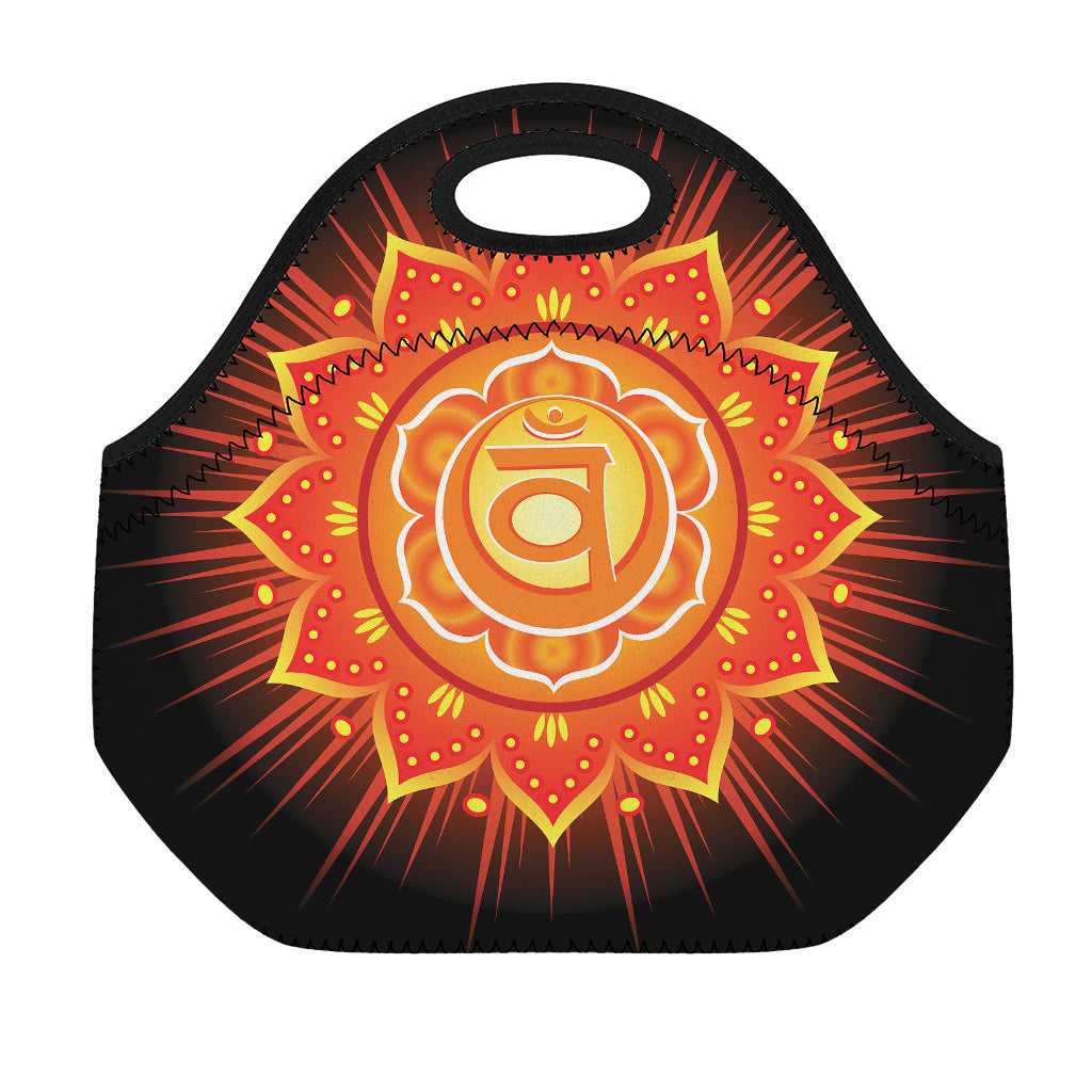 Swadhisthana Chakra Mandala Print Neoprene Lunch Bag