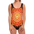 Swadhisthana Chakra Mandala Print One Piece Swimsuit