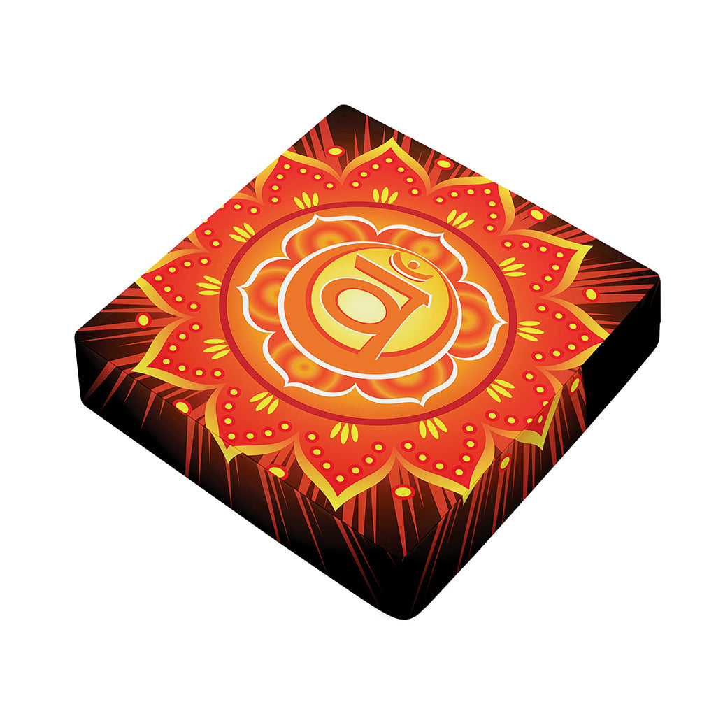 Swadhisthana Chakra Mandala Print Outdoor Seat Cushion Cover