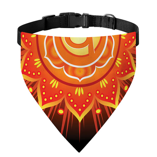 Swadhisthana Chakra Mandala Print Over The Collar Dog Bandana