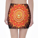 Swadhisthana Chakra Mandala Print Pencil Mini Skirt