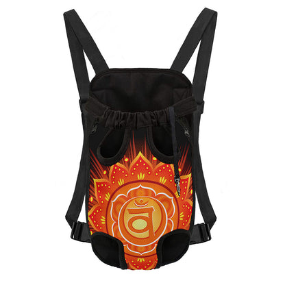 Swadhisthana Chakra Mandala Print Pet Carrier Backpack