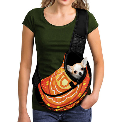 Swadhisthana Chakra Mandala Print Pet Sling Carrier