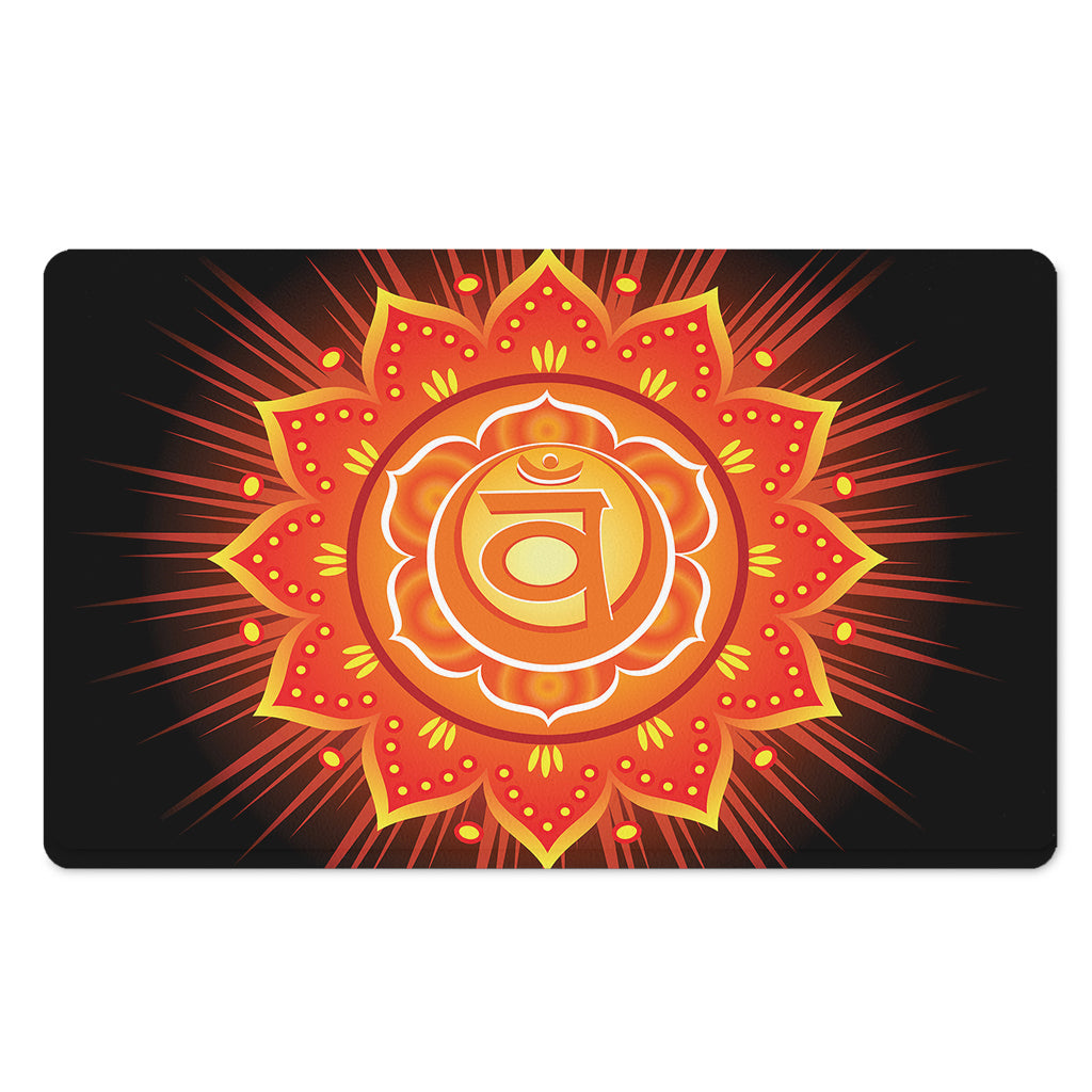 Swadhisthana Chakra Mandala Print Polyester Doormat