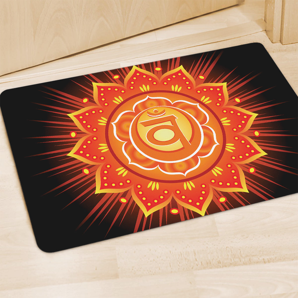 Swadhisthana Chakra Mandala Print Polyester Doormat