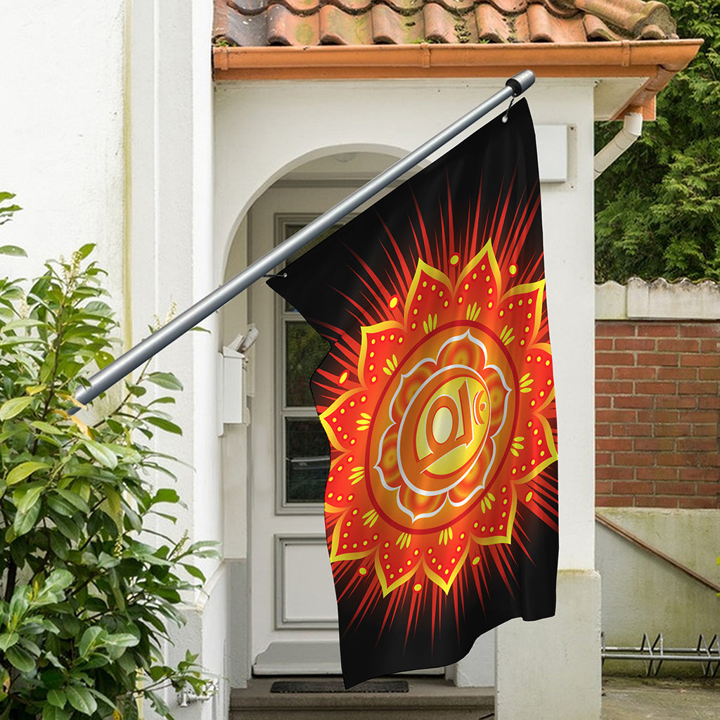 Swadhisthana Chakra Mandala Print Polyester Flag
