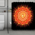 Swadhisthana Chakra Mandala Print Polyester Shower Curtain