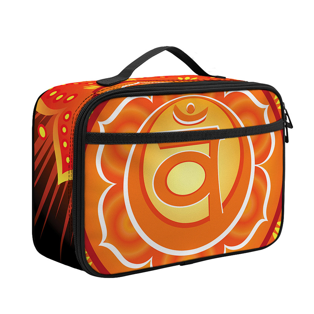 Swadhisthana Chakra Mandala Print Portable Lunch Bag