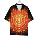 Swadhisthana Chakra Mandala Print Rayon Hawaiian Shirt