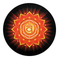 Swadhisthana Chakra Mandala Print Round Blanket
