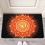 Swadhisthana Chakra Mandala Print Rubber Doormat