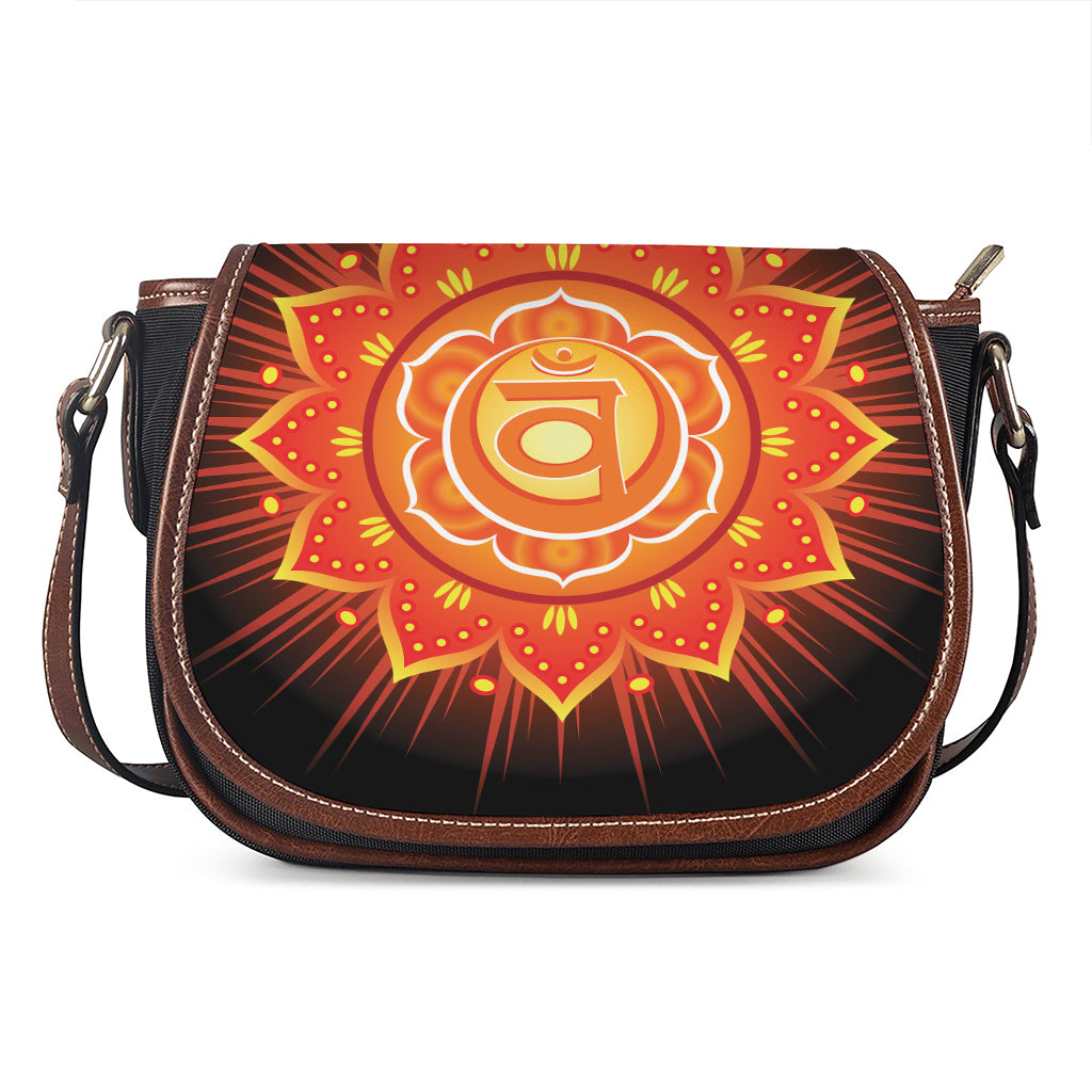 Swadhisthana Chakra Mandala Print Saddle Bag